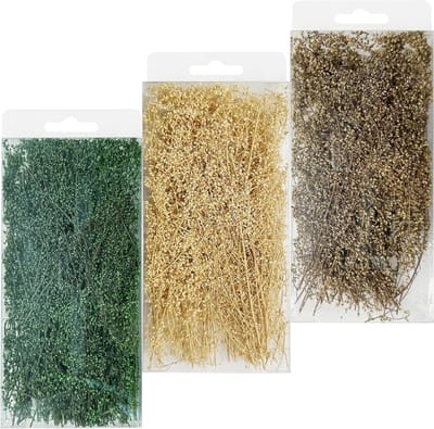 Scenics Gras Bundel, 3 Kleuren, DIY Miniatuur Statisch Gras Tuft voor Modelbouw, Terrain Constructie en Tafelspellen