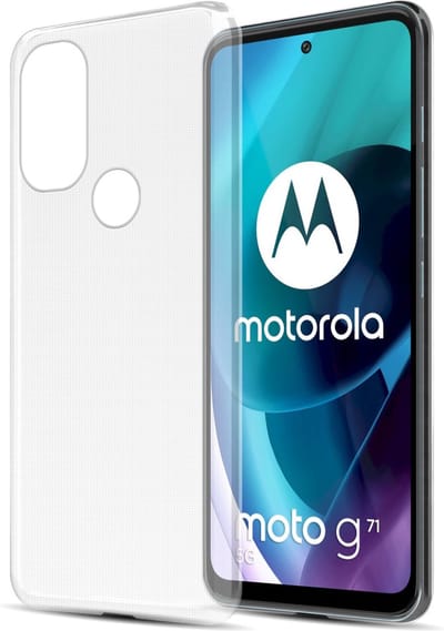 Cadorabo Hoesje geschikt voor Motorola MOTO G71 5G in VOLLEDIG TRANSPARANT - Beschermhoes gemaakt van flexibel TPU Silicone Case Cover