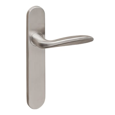 Lavuzo deurkruk Benevento RVS met afgerond schild | Per set | Deurklink met schild