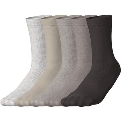 ESMARA 5 Paar sokken (Beige/bruin, 35-38)