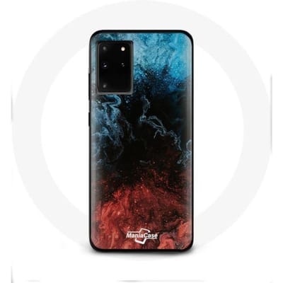 Hoesje - Samsung - Galaxy S11 Plus - Flexibel - Abstract - Rood Zwart Blauw