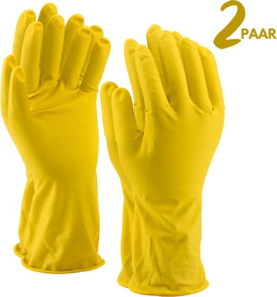Huishoudhandschoenen 1 paar - Maat L - Schoonmaak handschoenen - Natuurlatex - Extra Grip