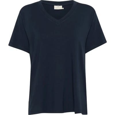 Dames-T-shirt met V-hals KAFFE Frida