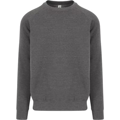 Just Hoods - Graduate Heavyweight Sweat - Charcoal (Heather) maat 3XL