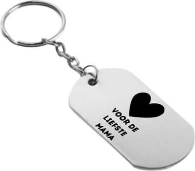 Akyol - voor de liefste mama sleutelhanger - Mama - familie voor mensen met een moeder - cadeau - 54 x 29mm