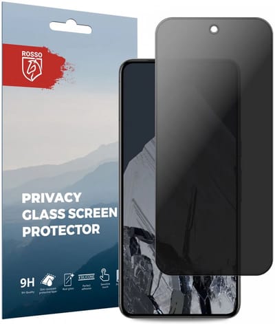 Rosso Privacy Screen Protector Geschikt voor de Google Pixel 8 Pro - 9H Gehard Glas - Case Friendly Tempered Glass - Eenvoudige Installatie