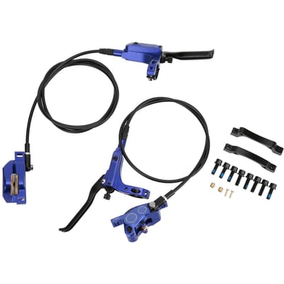 ZTTO MTB Fiets 4 Zuiger Voor Achter Hydraulische Schijfrem Mountainbike CNC Bilaterale Olie Rem Blauw