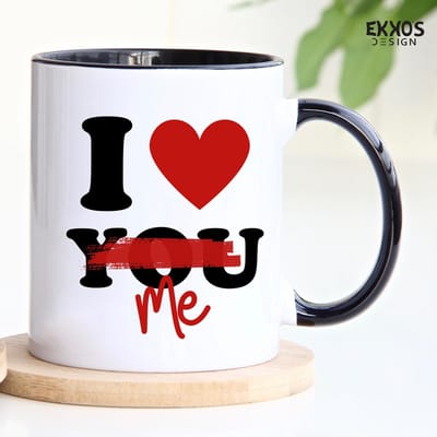 I love Me | Mok met tekst | Grappige mok | Verjaardag cadeau | Cadeau voor man | Cadeau voor vrouw | Cadeau voor haar | Cadeau voor hem | Grappige cadeau | Thee glazen | Valentijn cadeautjes | Koffiekopjes