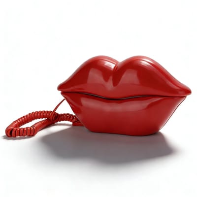 Dailygoods- Vaste Telefoon Lipvorm - Grappige Telefoon - Thuisdecoratie - Verjaardagscadeau - Nummeropslagfunctie - Materiaal ABS