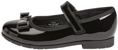 Next - Meisjes - Leren Mary Jane-schoolschoenen met strik en smalle pasvorm (E) - Zwart