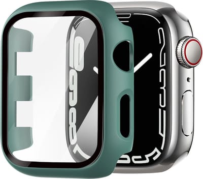 Strap-it Geschikt voor Apple Watch PC hard Case - Geschikt voor Apple Watch 1 / 2 / 3 - 38 mm - dennengroen - hoesje - beschermhoes - protector - bescherming
