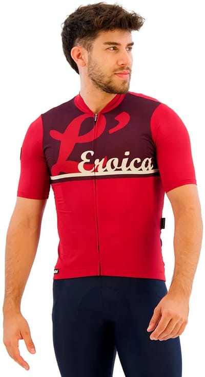 Santini Eroica L´ Korte Mouw Wielertrui Rood L Man