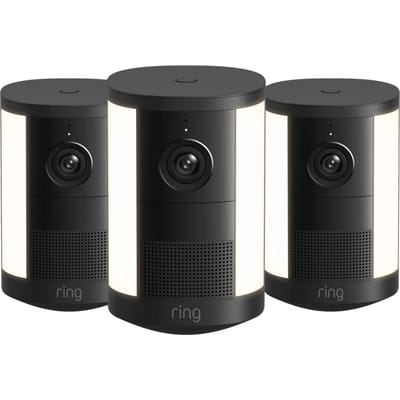 Ring Spotlight Camera 2e Generatie Batterij Zwart 3-Pack
