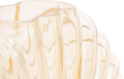 Housevitamin Shell Vase -Amber Glass- 19.5x9x16.5cm