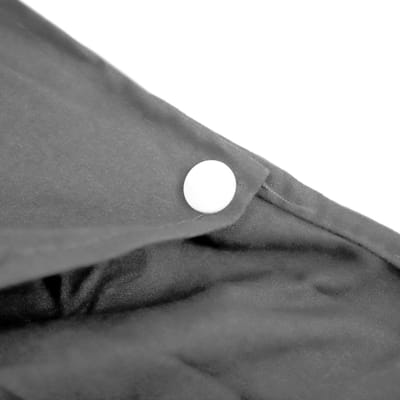 PrimeMatik - Reisslaapzak 180 x 210 cm grijs microfiber