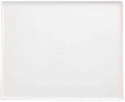 10 Serveerschalen, suikerriet pure hoekig 32,5 cm x 26,5 cm x 1 cm wit Cella