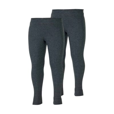 Heatkeeper - Thermobroek kinderen - Antraciet - 104/110 - 2-stuks - Thermokleding kinderen