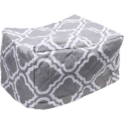 Housse Anti-Poussière pour Projecteur Matelassée Imperméable Antistatique à Motifs Housse de Protection pour Projecteur Monté au Plafond pour Home Cinéma Gris white
