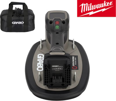 Grabo Pro Brushless in Tas - met Milwaukee 18V Accu aansluiting - 120 kg hefvermogen