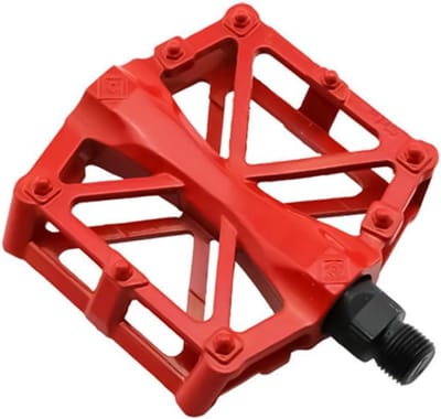 Fiets pedalen - Aluminium pedalen - Fietsen verbeteren - Anti-slip grip - 9.8 x 9.09 cm - Rood