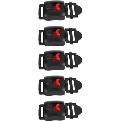 Clip de vitesse pour casques de moto, 5 pièces, sangle de menton, boucle de déconnexion à dégagement rapide black