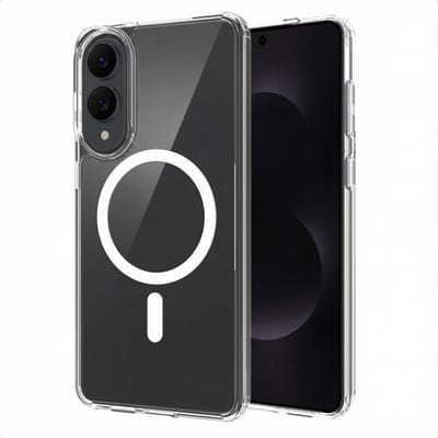 Accezz Hoesje - Geschikt voor Samsung Galaxy S25 Edge - Xtreme Impact Backcover met Magnetische Ring - Transparant