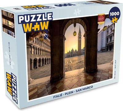 Puzzel Italië - Plein - San Marco - Legpuzzel - Puzzel 1000 stukjes volwassenen