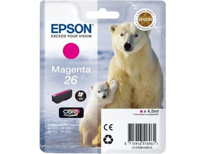 Epson Inktcartridge 26 Origineel Magenta C 13 T 26134012