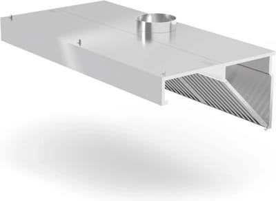 HENDI Afzuigkap voor muurmontage – LED-verlichting – vaatwasserbestendige filters – 1000x700x450 mm