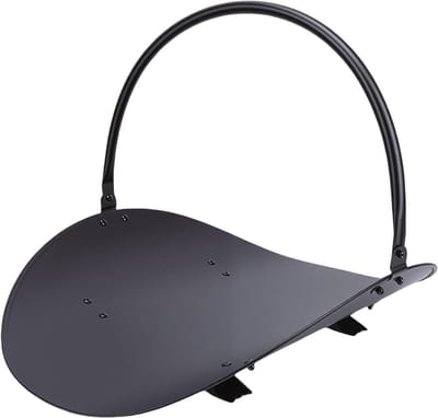 Houtrek - Houtopslagmand Brandhouthouder - Haardhout Opslaan - Met Handvat - 50 x 43 x 17 cm - Zwart