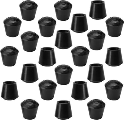 Rubberen Potendoppen - Meubelvoetjes Vloerbeschermers - Meubels Beschermen - Anti-kras en Geluidsdempend - 24 stuks - Zwart