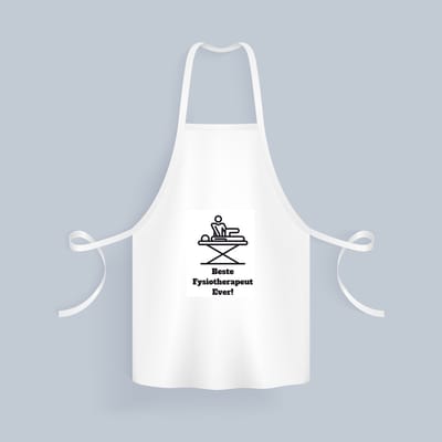 Akyol - beste fysiotherapeut Keukenschort - Beste fysiotherapeut - therapeut - cadeau - 82 bij 71 cm