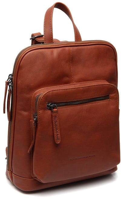 Chesterfield Floran Waxed Pull Up Rugzak - Cognac
