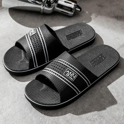Heren Zomer Badkamer Eenvoudige Slippers Voor Thuis Binnen Antislip En Anti-geur Extra Grote Maat Slippers 40-41 gray