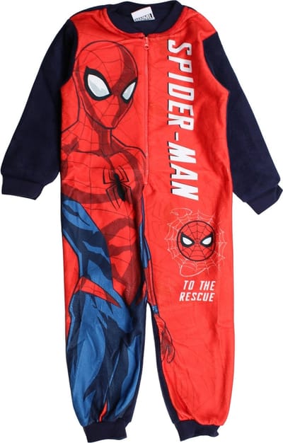 Marvel Spiderman Onesie - Pyjama / Jumpsuit / Huispak - Rood - Maat 92