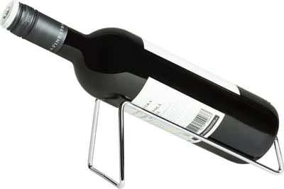 QUVIO Wijnrek / Wijnrek metaal / Wijnrek staand / Wijnrek liggend / Wijnrekken - 1 Fles - RVS