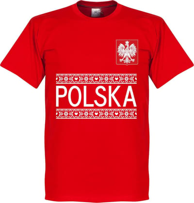 Polen Team T-Shirt - Rood - L
