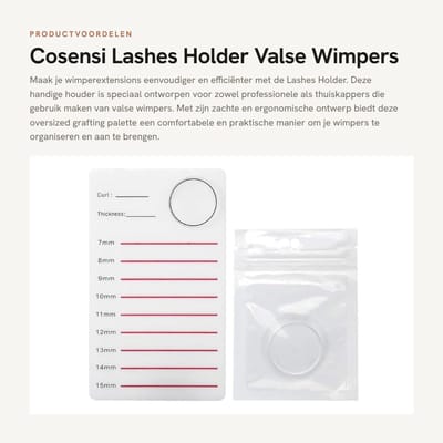 Dailygoods- Wimpershouder - Zachte Valse Wimpers Houder - Oversized Grafting Palet - Staande Palette voor Wimpers - Ideaal voor Wimperextensions - Wimperspalette