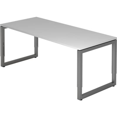 REGO 19 G | Bureau - 180 x 80 Tafelhoogte I In hoogte verstelbaar Grijs/Grafiet