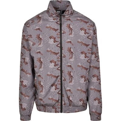 Urban Classics - Camo Track Jacket - L - Grijs