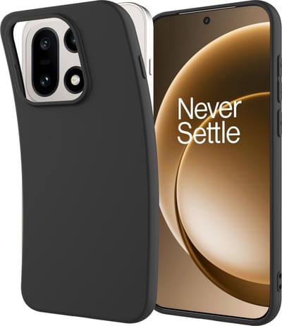 Just in Case hoesje geschikt voor OnePlus 15 Hoesje Siliconen - Flexibele Case - Zwart
