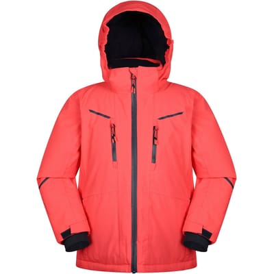 Mountain Warehouse Slalom Extreme Waterdichte Ski-jas voor kinderen/Kinderen (Vuurkoraal)