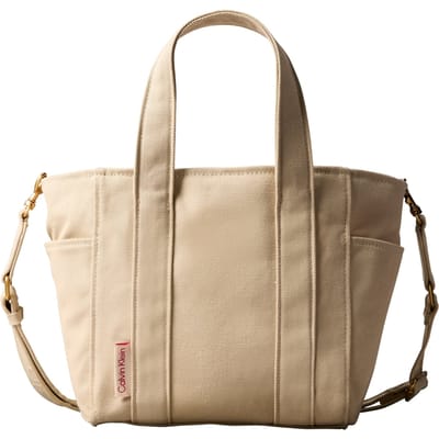 Calvin Klein Webbing Strap Canvas Bag Khaki Canvas Taglia: OS | Borse Outlet | Donna | Marrone