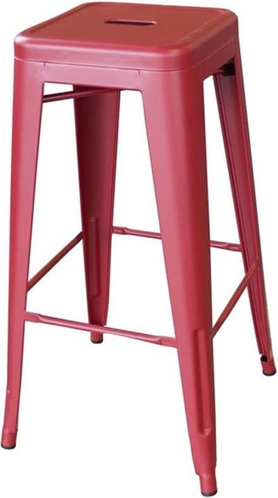 Lavandoux - Industriële Stapelbare Barkruk - Hoog - Rood