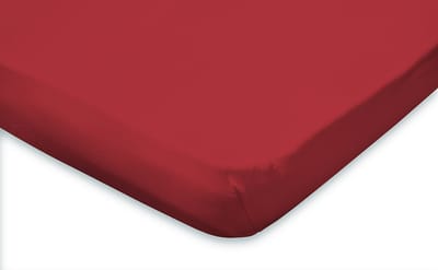 Eleganzzz Hoeslaken Topper Jersey Stretch - Rood - Hoeslaken 90x210/220cm - 100x200cm - Eenpersoons - 100% Katoen - Topper - Hoeslakens