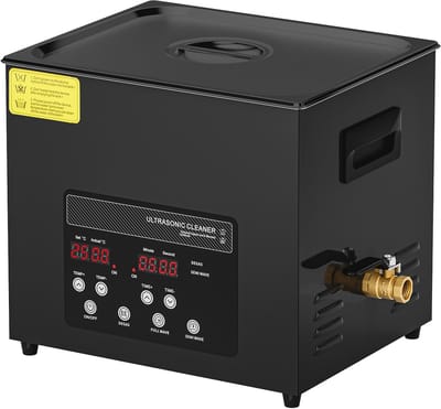 10 L Ultrasone Reiniger 240 W Digitaal Reinigingsapparaat met Zachte Modus & Geoptimaliseerde Ontgassing, 40 Khz IndustriëLe Reiniger met Verwarming & Timer, Geschikt voor Brillen En Horloges Zwart