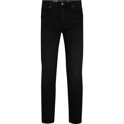 Petrol Industries Heren Jeans Straight Fit Starling - Spijkerbroek - Stretch Denim - Herenbroeken - Zwart - Maat W34L32