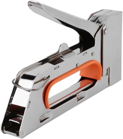 Nietpistool Handmatig - Tacker Meubel - Bekleden en Repareren - Roestvrij Staal - 175mm - Zilver