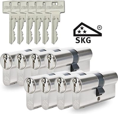 Pfaffenhain SKG3 - cilindersloten - 8 stuks gelijksluitend - 30/30 - ZS31E