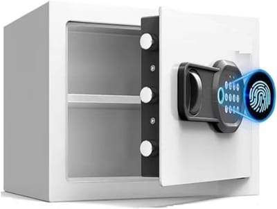 Kleine Kluis - Elektronische Kluis Geldkist - Waardevolle Spullen Opslaan - Met Alarmsysteem - Niet Gespecificeerd - Wit
